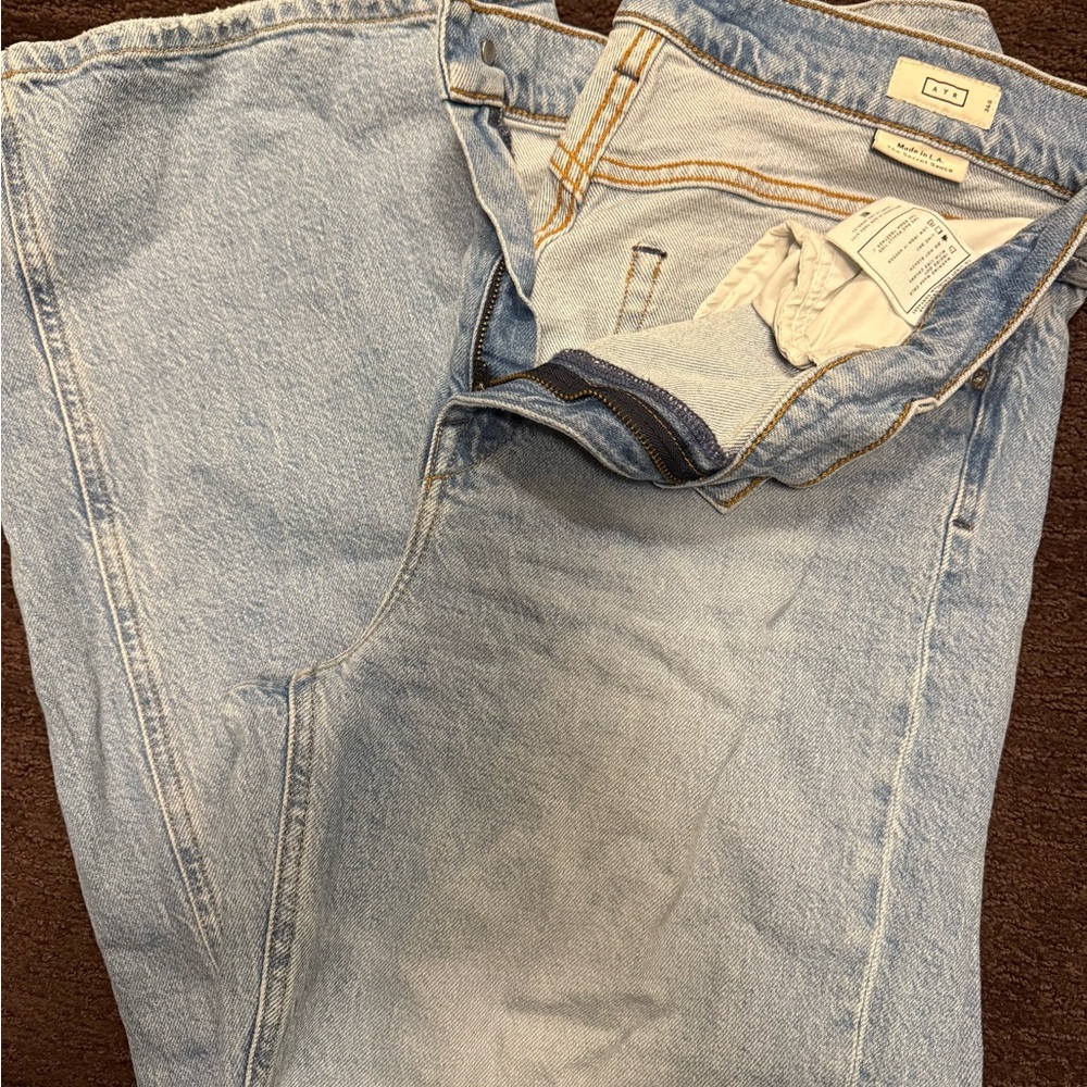 AYR Women's Light Blue Straight Leg Jeans